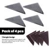 imageMuddy Mat 2 in 1 Bundle  Absorbent Microfiber Door Mat Brown Medium 30quotX19quot ampamp Rug Heavy Duty NonSlip Corner Pad Pack of 4 DoubleSided Adhesive Pad for Corners Ultimate Floor Protection Combo