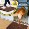 imageMuddy Mat 2 in 1 Bundle  Absorbent Microfiber Door Mat Brown Medium 30quotX19quot ampamp Rug Heavy Duty NonSlip Corner Pad Pack of 4 DoubleSided Adhesive Pad for Corners Ultimate Floor Protection Combo