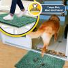 imageMuddy Mat 2 in 1 BundleAbsorbent Microfiber Door Mat Seafoam Green Medium 30quotX19quot ampamp Rug Heavy Duty NonSlip Pads Pack of 4DoubleSided Adhesive Pad for CornersUltimate Floor Protection Combo