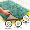 imageMuddy Mat 2Piece Atlantic Blue Medium 30quotX19quot ASSEENONTV Highly Absorbent Microfiber Door Mat Bath Mat and Pet Rug Non Slip Thick Washable Soft Chenille for Kitchen Bedroom Indoor and OutdoorSeafoam Green