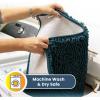 imageMuddy Mat 2in1 Set Atlantic Blue Medium30quotX19quot Microfiber NonSlip Washable ampamp Highly Absorbent Chenille Dog Door Mat with Wizz Stain ampamp Odor RemoverUltimate Pet Cleanup Combo for Pristine Homes