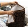 imageMuddy Mat 2in1 Set Brown Medium 30quotX19quot Microfiber NonSlip Washable ampamp Highly Absorbent Chenille Dog Door Mat with Wizz Stain ampamp Odor RemoverUltimate Pet Cleanup Combo for Fresh ampamp Clean Homes