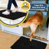 imageMuddy Mat 4Piece Atlantic Blue Medium 30quotX19quot ASSEENONTV Highly Absorbent Microfiber Door Mat Bath Mat and Pet Rug Non Slip Thick Washable Soft Chenille for Kitchen Bedroom Indoor and OutdoorBlack