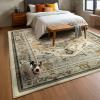 imageMuddy Mat Blue Bell 6x9 Washable Area Rugs for Living Room Bedroom ampamp Dining Room  Modern Soft Low Pile Non Slip Carpet  Pet Friendly Waterproof Foldable Rugs for HomeFloral