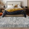 imageMuddy Mat Blue Bell 6x9 Washable Area Rugs for Living Room Bedroom ampamp Dining Room  Modern Soft Low Pile Non Slip Carpet  Pet Friendly Waterproof Foldable Rugs for HomeBluebell