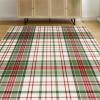 imageMuddy Mat Blue Bell 6x9 Washable Area Rugs for Living Room Bedroom ampamp Dining Room  Modern Soft Low Pile Non Slip Carpet  Pet Friendly Waterproof Foldable Rugs for HomePlaid