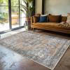 imageMuddy Mat Blue Bell 6x9 Washable Area Rugs for Living Room Bedroom ampamp Dining Room  Modern Soft Low Pile Non Slip Carpet  Pet Friendly Waterproof Foldable Rugs for HomeCoral