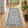 imageMuddy Mat Blue Bell 6x9 Washable Area Rugs for Living Room Bedroom ampamp Dining Room  Modern Soft Low Pile Non Slip Carpet  Pet Friendly Waterproof Foldable Rugs for HomeBluebell
