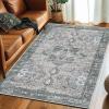 imageMuddy Mat Blue Bell 6x9 Washable Area Rugs for Living Room Bedroom ampamp Dining Room  Modern Soft Low Pile Non Slip Carpet  Pet Friendly Waterproof Foldable Rugs for HomeBluebell