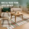 imageMuddy Mat Blue Bell 6x9 Washable Area Rugs for Living Room Bedroom ampamp Dining Room  Modern Soft Low Pile Non Slip Carpet  Pet Friendly Waterproof Foldable Rugs for HomePlaid