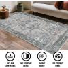 imageMuddy Mat Blue Bell 6x9 Washable Area Rugs for Living Room Bedroom ampamp Dining Room  Modern Soft Low Pile Non Slip Carpet  Pet Friendly Waterproof Foldable Rugs for HomeBluebell
