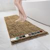 imageMuddy Mat Chenille Bathroom Rugs Quick Dry Microfiber Mats Non Slip Washable Extra Thick Soft and Highly Absorbent Bath Mats for Bathroom Kitchen and Shower Floor  Grey Runner 59quotX24quotBeige