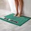 imageMuddy Mat Chenille Bathroom Rugs Quick Dry Microfiber Mats Non Slip Washable Extra Thick Soft and Highly Absorbent Bath Mats for Bathroom Kitchen and Shower Floor  Grey Runner 59quotX24quotSeafoam Green