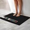 imageMuddy Mat Chenille Bathroom Rugs Quick Dry Microfiber Mats Non Slip Washable Extra Thick Soft and Highly Absorbent Bath Mats for Bathroom Kitchen and Shower Floor  Grey Runner 59quotX24quotBlack