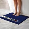 imageMuddy Mat Chenille Bathroom Rugs Quick Dry Microfiber Mats Non Slip Washable Extra Thick Soft and Highly Absorbent Bath Mats for Bathroom Kitchen and Shower Floor  Grey Runner 59quotX24quotNavy Blue