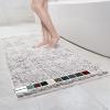 imageMuddy Mat Chenille Bathroom Rugs Quick Dry Microfiber Mats Non Slip Washable Extra Thick Soft and Highly Absorbent Bath Mats for Bathroom Kitchen and Shower Floor  Grey Runner 59quotX24quotWhite