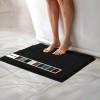imageMuddy Mat Chenille Bathroom Rugs Quick Dry Microfiber Mats Non Slip Washable Extra Thick Soft and Highly Absorbent Bath Mats for Bathroom Kitchen and Shower Floor  Grey Runner 59quotX24quotBlack