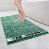 imageMuddy Mat Chenille Bathroom Rugs Quick Dry Microfiber Mats Non Slip Washable Extra Thick Soft and Highly Absorbent Bath Mats for Bathroom Kitchen and Shower Floor  Grey Runner 59quotX24quotSeafoam Green