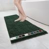 imageMuddy Mat Chenille Bathroom Rugs Quick Dry Microfiber Mats Non Slip Washable Extra Thick Soft and Highly Absorbent Bath Mats for Bathroom Kitchen and Shower Floor  Grey Runner 59quotX24quotDark Green