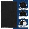imageMuddy Mat Chenille Bathroom Rugs Quick Dry Microfiber Mats Non Slip Washable Extra Thick Soft and Highly Absorbent Bath Mats for Bathroom Kitchen and Shower Floor  Grey Runner 59quotX24quotBlack
