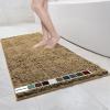 imageMuddy Mat Chenille Bathroom Rugs Quick Dry Microfiber Mats Non Slip Washable Extra Thick Soft and Highly Absorbent Bath Mats for Bathroom Kitchen and Shower Floor  Grey Runner 59quotX24quotBeige