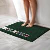 imageMuddy Mat Chenille Bathroom Rugs Quick Dry Microfiber Mats Non Slip Washable Extra Thick Soft and Highly Absorbent Bath Mats for Bathroom Kitchen and Shower Floor  Grey Runner 59quotX24quotDark Green