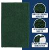 imageMuddy Mat Chenille Bathroom Rugs Quick Dry Microfiber Mats Non Slip Washable Extra Thick Soft and Highly Absorbent Bath Mats for Bathroom Kitchen and Shower Floor  Grey Runner 59quotX24quotDark Green