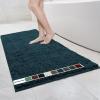 imageMuddy Mat Chenille Bathroom Rugs Quick Dry Microfiber Mats Non Slip Washable Extra Thick Soft and Highly Absorbent Bath Mats for Bathroom Kitchen and Shower Floor  Grey Runner 59quotX24quotAtlantic Blue