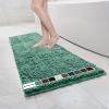 imageMuddy Mat Chenille Bathroom Rugs Quick Dry Microfiber Mats Non Slip Washable Extra Thick Soft and Highly Absorbent Bath Mats for Bathroom Kitchen and Shower Floor  Grey Runner 59quotX24quotSeafoam Green