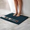 imageMuddy Mat Chenille Bathroom Rugs Quick Dry Microfiber Mats Non Slip Washable Extra Thick Soft and Highly Absorbent Bath Mats for Bathroom Kitchen and Shower Floor  Grey Runner 59quotX24quotAtlantic Blue