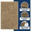 imageMuddy Mat Chenille Bathroom Rugs Quick Dry Microfiber Mats Non Slip Washable Extra Thick Soft and Highly Absorbent Bath Mats for Bathroom Kitchen and Shower Floor  Grey Runner 59quotX24quotBeige