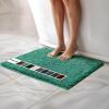 imageMuddy Mat Chenille Bathroom Rugs Quick Dry Microfiber Mats Non Slip Washable Extra Thick Soft and Highly Absorbent Bath Mats for Bathroom Kitchen and Shower Floor  Grey Runner 59quotX24quotSeafoam Green