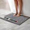 imageMuddy Mat Chenille Bathroom Rugs Quick Dry Microfiber Mats Non Slip Washable Extra Thick Soft and Highly Absorbent Bath Mats for Bathroom Kitchen and Shower Floor  Grey Runner 59quotX24quotGrey