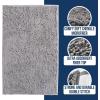 imageMuddy Mat Chenille Bathroom Rugs Quick Dry Microfiber Mats Non Slip Washable Extra Thick Soft and Highly Absorbent Bath Mats for Bathroom Kitchen and Shower Floor  Grey Runner 59quotX24quotGrey