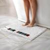 imageMuddy Mat Chenille Bathroom Rugs Quick Dry Microfiber Mats Non Slip Washable Extra Thick Soft and Highly Absorbent Bath Mats for Bathroom Kitchen and Shower Floor  Grey Runner 59quotX24quotWhite
