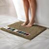 imageMuddy Mat Chenille Bathroom Rugs Quick Dry Microfiber Mats Non Slip Washable Extra Thick Soft and Highly Absorbent Bath Mats for Bathroom Kitchen and Shower Floor  Grey Runner 59quotX24quotBeige