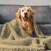 imageMuddy Mat Dog Blanket  Chenille Water Absorption Blanket for Bed ampamp Couch Cover for Dogs Washable AntiSlip Soft and Durable Furniture Protector for Dogs  Grey 48quotx56quotBeige