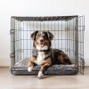 imageMuddy Mat Dog Crate Bed mat Comfortable Dog Pillow Crate Bed for Large Medium Small Dogs and Cats Ultra Soft ampamp Relaxing Washable ampamp Dryer Safe Chenille Material  Grey Small 18quotx24quotLarge 28x42