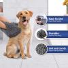 imageMuddy Mat Doggy Dryer Highly Absorbent Microfiber Washable Dog Shammy Quick Drying Towel Absorber Extra Soft Plush Wrap Chenille Bath Towels to Dry Soggy Large Pets ampamp Small Puppy  BeigeGrey