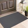 imageMuddy Mat Mesh QuickDry Door Mat  HeavyDuty Sand ampamp Dirt Trapper for Outdoor ampamp Indoor Use Ideal for Entrance Mudrooms Patios and Garages LowProfile NonSlip Washable  Blue 23quotx35quotx04quotGrey