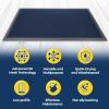 imageMuddy Mat Mesh QuickDry Door Mat  HeavyDuty Sand ampamp Dirt Trapper for Outdoor ampamp Indoor Use Ideal for Entrance Mudrooms Patios and Garages LowProfile NonSlip Washable  Blue 23quotx35quotx04quotBlue