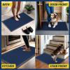 imageMuddy Mat Mesh QuickDry Door Mat  HeavyDuty Sand ampamp Dirt Trapper for Outdoor ampamp Indoor Use Ideal for Entrance Mudrooms Patios and Garages LowProfile NonSlip Washable  Blue 23quotx35quotx04quotBlue