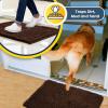 imageMuddy Mat Pack of 5 Absorbent Microfiber Door Mat and Pet Rug Non Slip Thick Washable Area and Bath Mat Soft Chenille for Kitchen Bathroom Bedroom Indoor and Outdoor  Chocolate Brown Sizes S to XXL