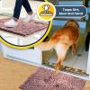 imageMuddy Mat Pack of 5 Absorbent Microfiber Door Mat and Pet Rug Non Slip Thick Washable Area and Bath Mat Soft Chenille for Kitchen Bathroom Bedroom Indoor and Outdoor  Light Pink Sizes S to XXL