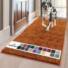 imageMuddy Mat Pack of 5 Highly Absorbent Microfiber Door Mat and Pet Rug Non Slip Thick Washable Area and Bath Mat Soft Chenille for Kitchen Bathroom Bedroom Indoor and Outdoor  Orange Sizes S to XXL