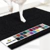 imageMuddy Mat Pack of 5 Highly Absorbent Microfiber Door Mat and Pet Rug Non Slip Thick Washable Area and Bath Mat Soft Chenille for Kitchen Bathroom Bedroom Indoor and Outdoor  Black Sizes S to XXL