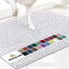 imageMuddy Mat Pack of 5 Highly Absorbent Microfiber Door Mat and Pet Rug Non Slip Thick Washable Area and Bath Mat Soft Chenille for Kitchen Bathroom Bedroom Indoor and Outdoor  White Sizes S to XXL