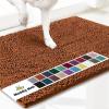 imageMuddy Mat Pack of 5 Highly Absorbent Microfiber Door Mat and Pet Rug Non Slip Thick Washable Area and Bath Mat Soft Chenille for Kitchen Bathroom Bedroom Indoor and Outdoor  Orange Sizes S to XXL