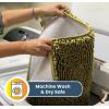 imageMuddy Mat Pack of 5 Highly Absorbent Microfiber Door Mat and Pet Rug Non Slip Thick Washable Area and Bath Mat Soft Chenille for Kitchen Bathroom Bedroom Indoor and Outdoor  Yellow Sizes S to XXL