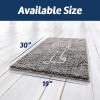imageMuddy Mat Paw Dog Door Embroidery Mat Super Absorbent Microfiber Indoor Outdoor mat for Muddy Paws NonSlip Washable Pet Rug Quick Dry Chenille Entryway Carpet Machine Washable  Grey 19x30Hot Dog